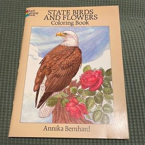 State Birds and Flowers Coloring Book